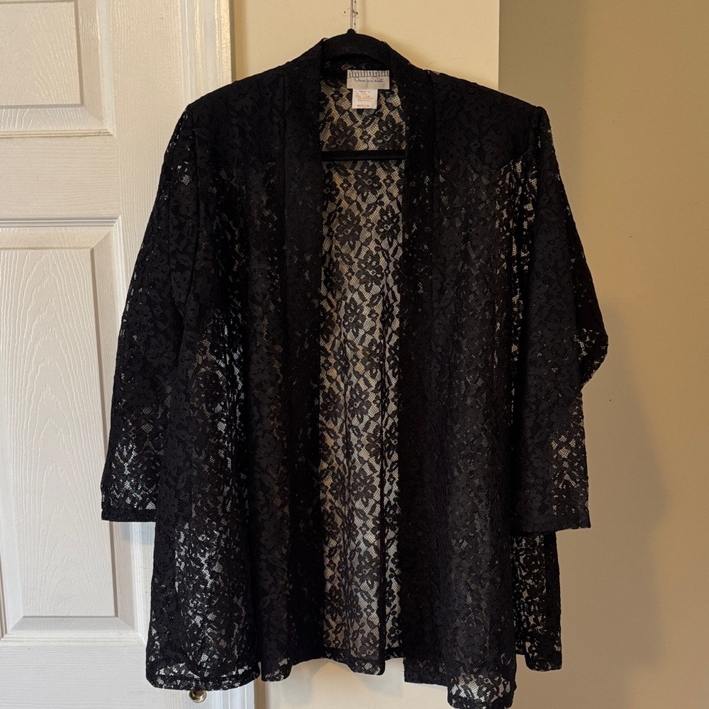 Vintage Oscar de la Renta floral lace jacket
